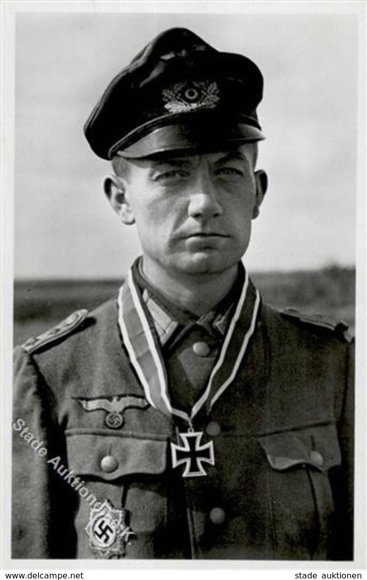 Ritterkreuzträger WK II Neitzel, Hauptmann Foto AK I-II - Weltkrieg 1939-45