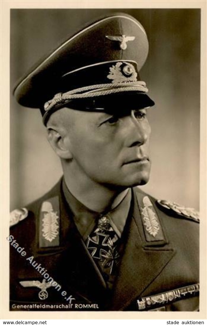 Ritterkreuzträger WK II Rommel Generalfeldmarschall PH 1520 Foto AK I-II - Weltkrieg 1939-45