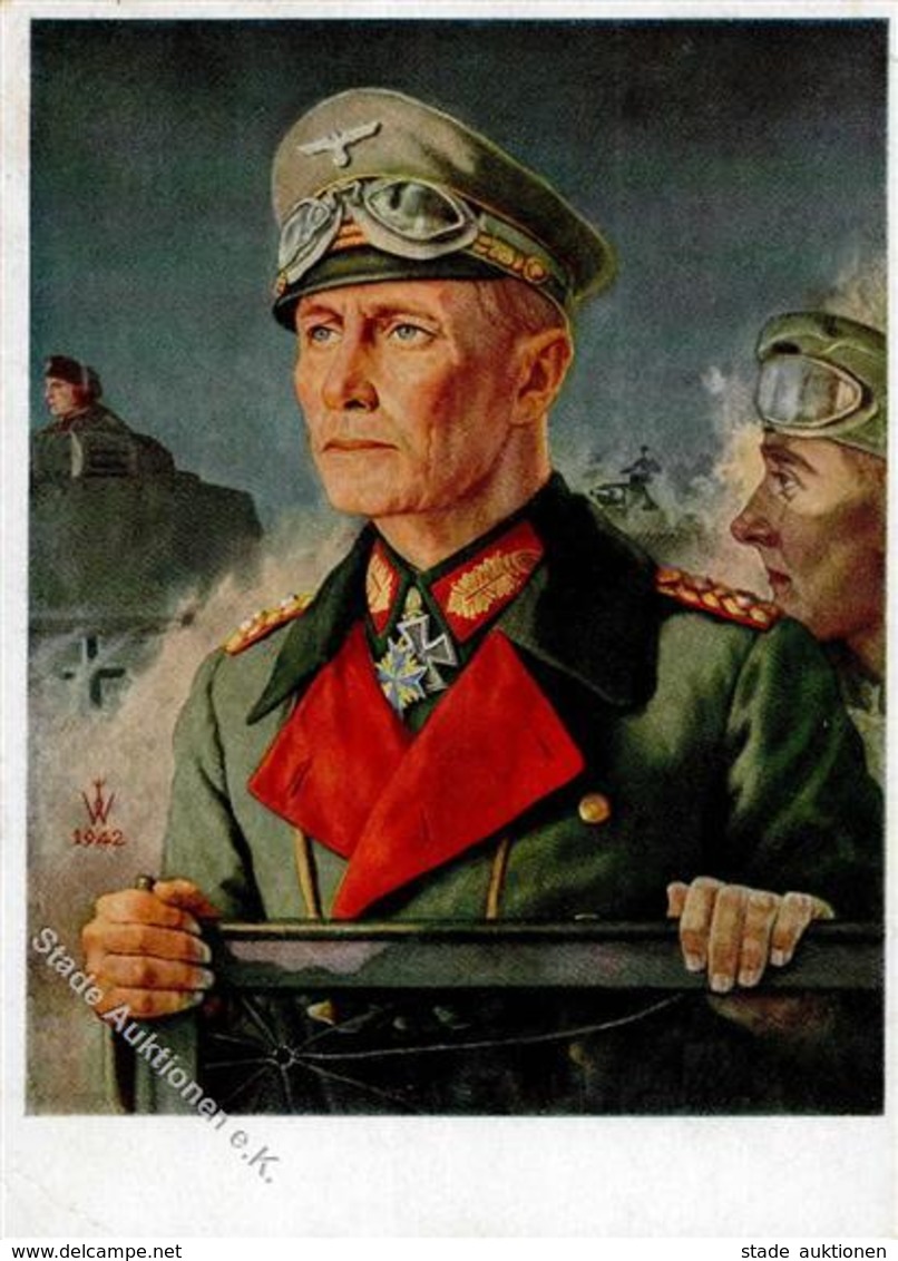 Willrich Nr. E 23 WK II Ritterkreuzträger Rommel  Künstlerkarte I-II - Weltkrieg 1939-45