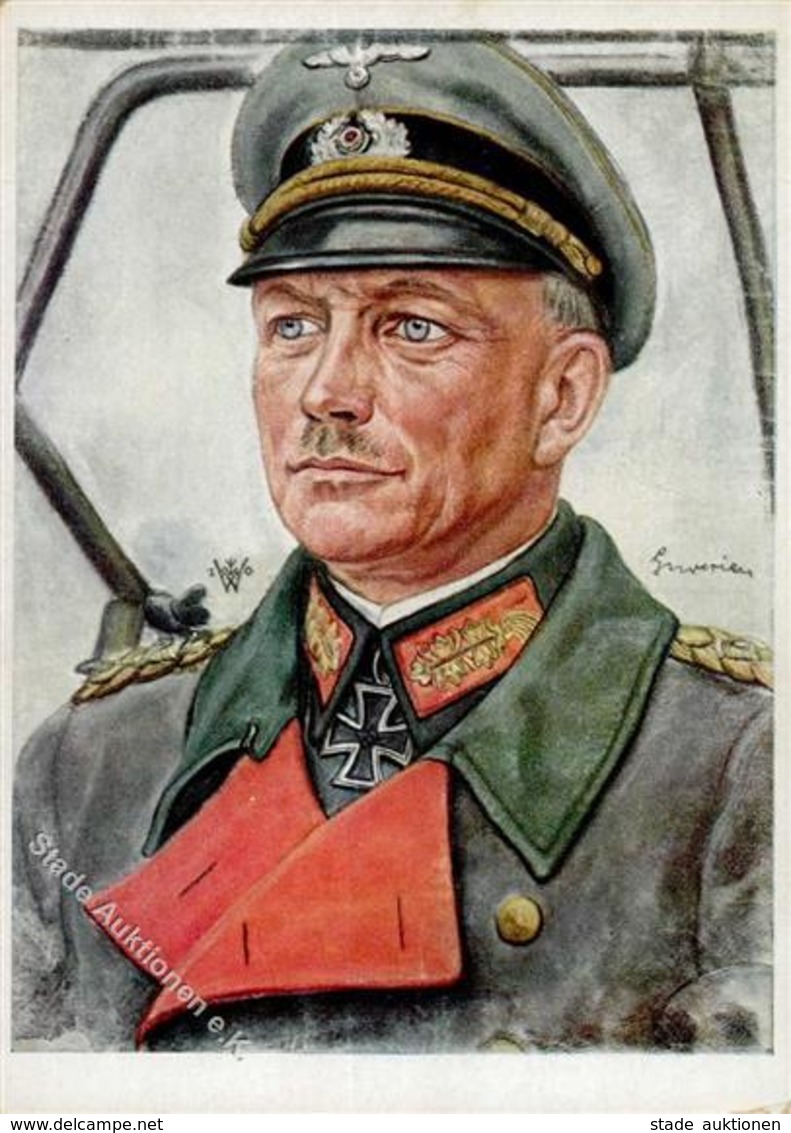 Willrich Nr. P1 R9 Nr. 1 WK II Ritterkreuzträger Guderian Generaloberst Künstlerkarte I-II - Guerra 1939-45