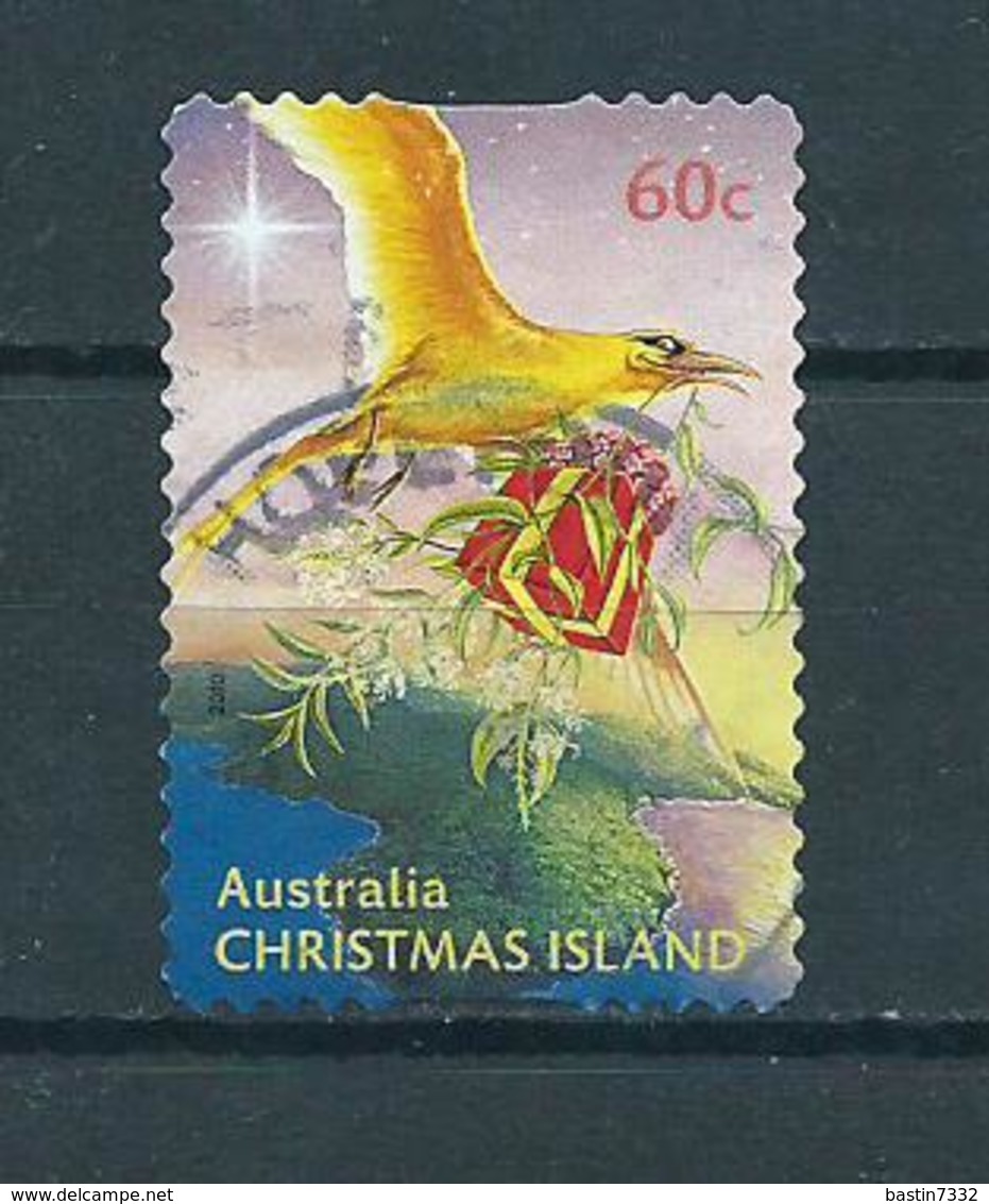 2010 Christmas Island Kerst,noël,weihnachten Self-adhesive Used/gebruikt/oblitere - Christmaseiland