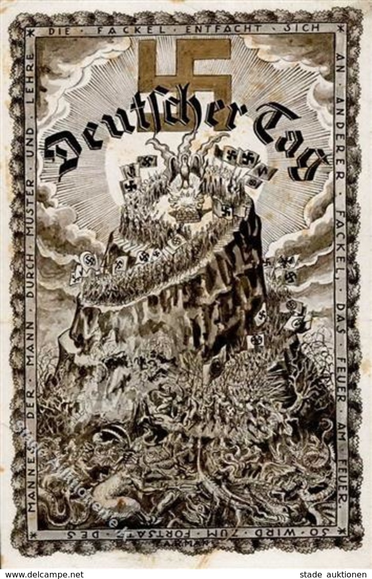 DEUTSCHER TAG BRUCHSAL 12.Oktober 1924 WK II - Reichsparteitags-Vorläufer!! Bisher Nur 3 Karten Bekannt! Etwas Fleckig U - Weltkrieg 1939-45