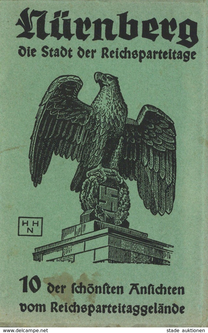 REICHSPARTEITAG NÜRNBERG WK II - Kpl. 10er-LEPORELLO Parteitagsgelände I-II - Weltkrieg 1939-45