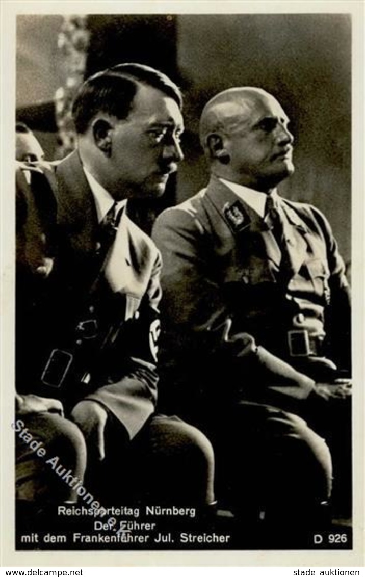 Reichsparteitag Nürnberg WKII - Der Führer Mit Dem Frankenführer Jul. STREICHER I - Weltkrieg 1939-45