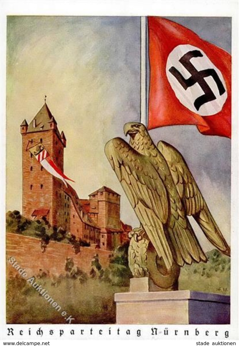 Reichsparteitag WK II Andruck Künstlerkarte I-II (keine Ak-Einteilung) - Guerra 1939-45