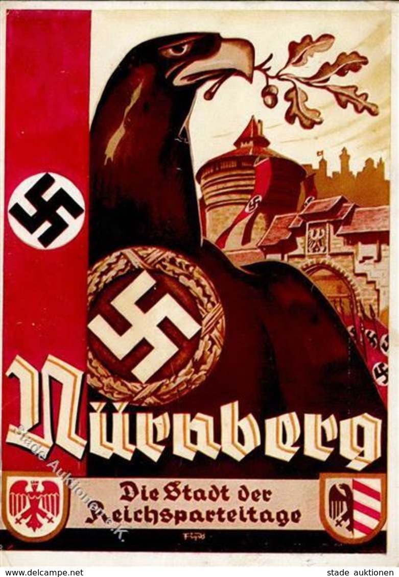 Reichsparteitag WK II Nürnberg (8500) 1934 I-II (Eckbüge) - War 1939-45