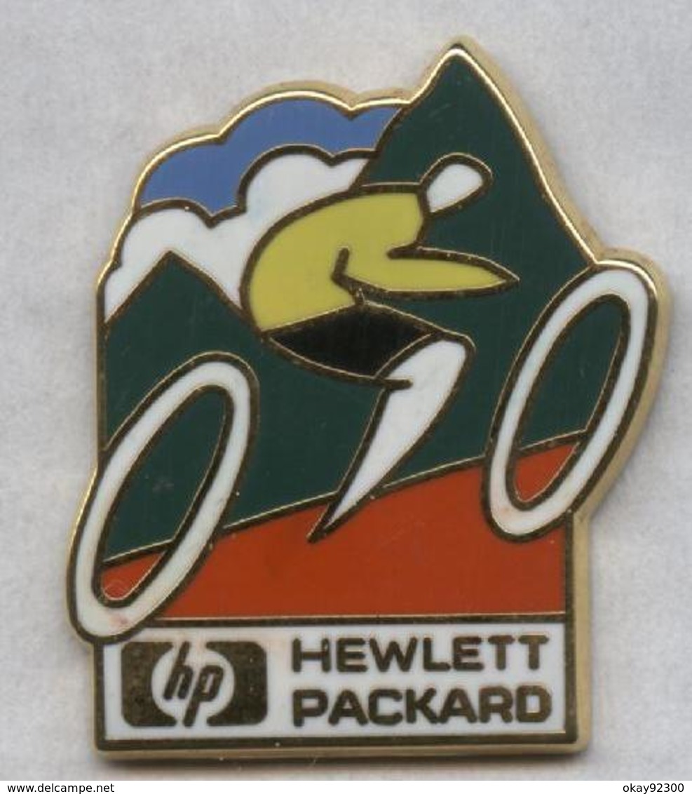 Pin's Arthus Bertrand Vélo Cyclisme Cycling Hewlett-Packard Informatique Computing - Cyclisme