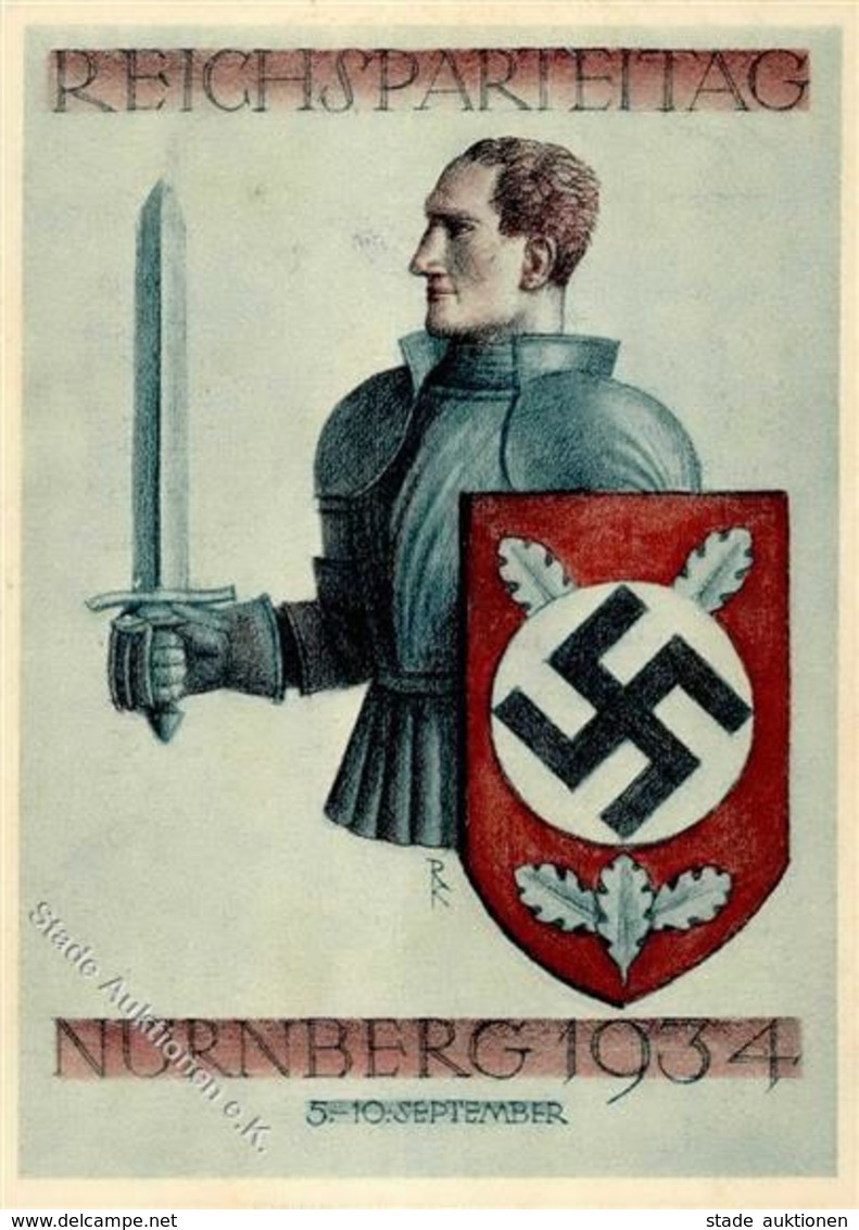 Reichsparteitag WK II Nürnberg (8500) 1934 Sign. Klein, R. Künstler-Karte I-II - Weltkrieg 1939-45