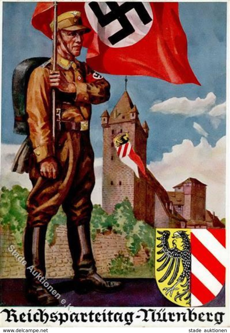 Reichsparteitag WK II Nürnberg (8500) 1937 Künstler-Karte I- - Guerra 1939-45