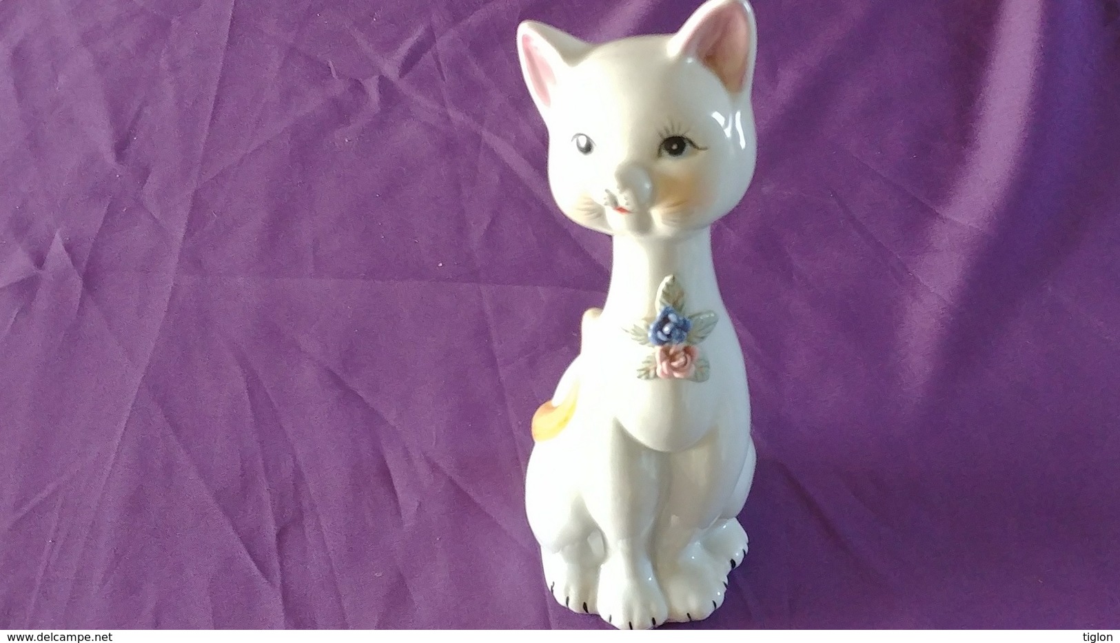 CHAT TIRELIRE DE LUNEVILLE EN FAIENCE - Lunéville (FRA)