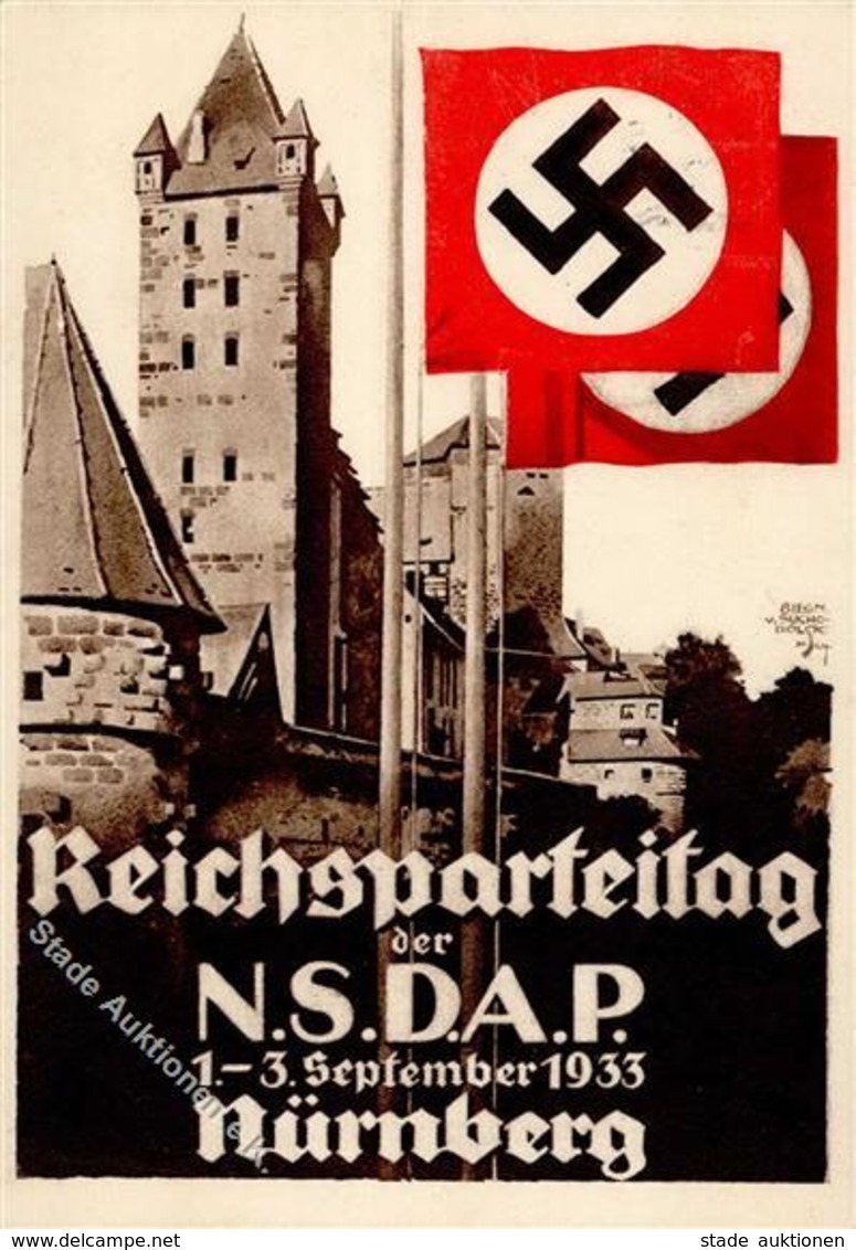 REICHSPARTEITAG NÜRNBERG 1933 WK II - Festpostkarte Mit S-o I - Weltkrieg 1939-45
