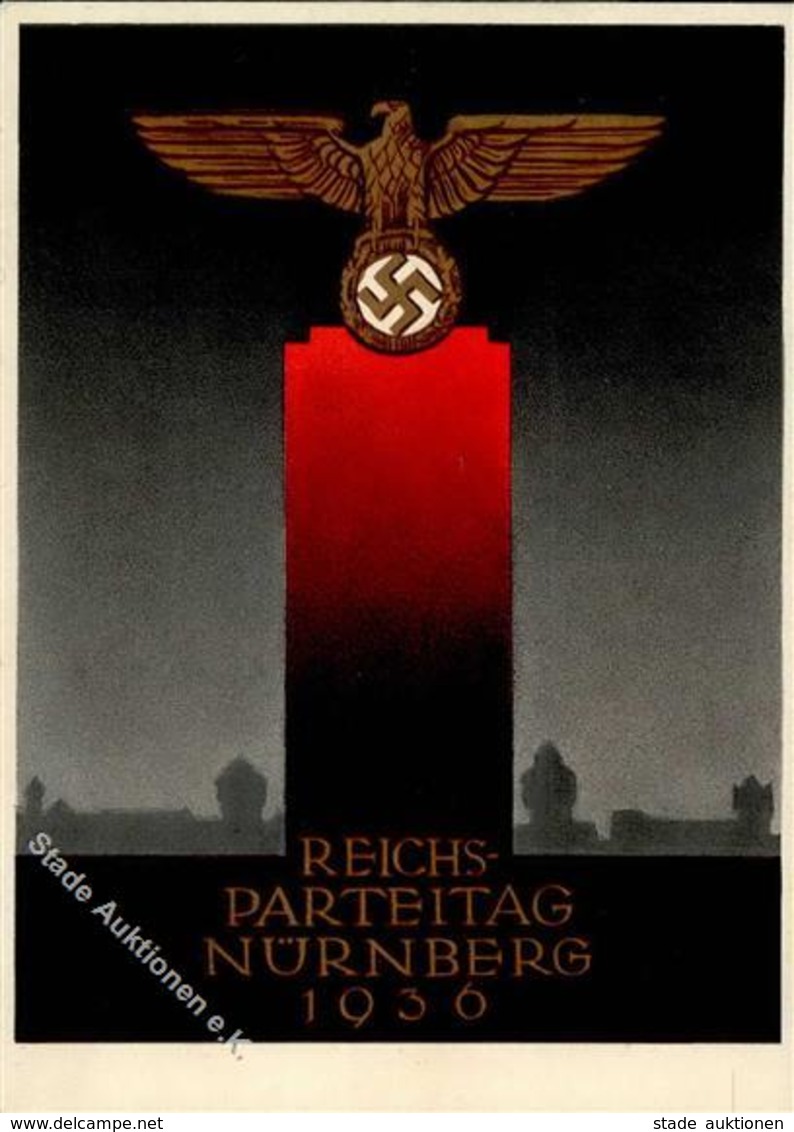REICHSPARTEITAG NÜRNBERG 1936 WK II - Festpostkarte Mit S-o I - Weltkrieg 1939-45