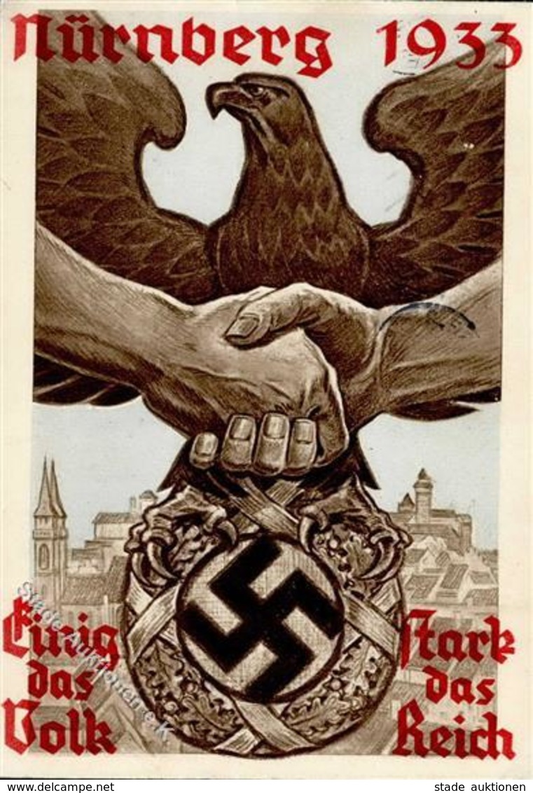 REICHSPARTEITAG NÜRNBERG WK II - Festpostkarte 1933 Mit S-o I-II - Guerra 1939-45