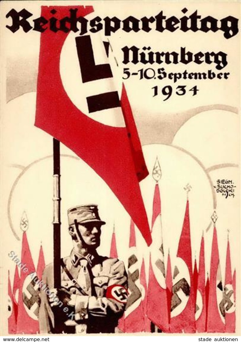 RP NÜRNBERG WK II - Festpostkarte 1934 I - Weltkrieg 1939-45