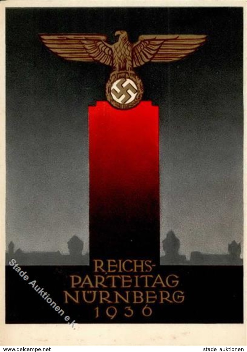 RP NÜRNBERG WK II - Festpostkarte 1936 I - Weltkrieg 1939-45