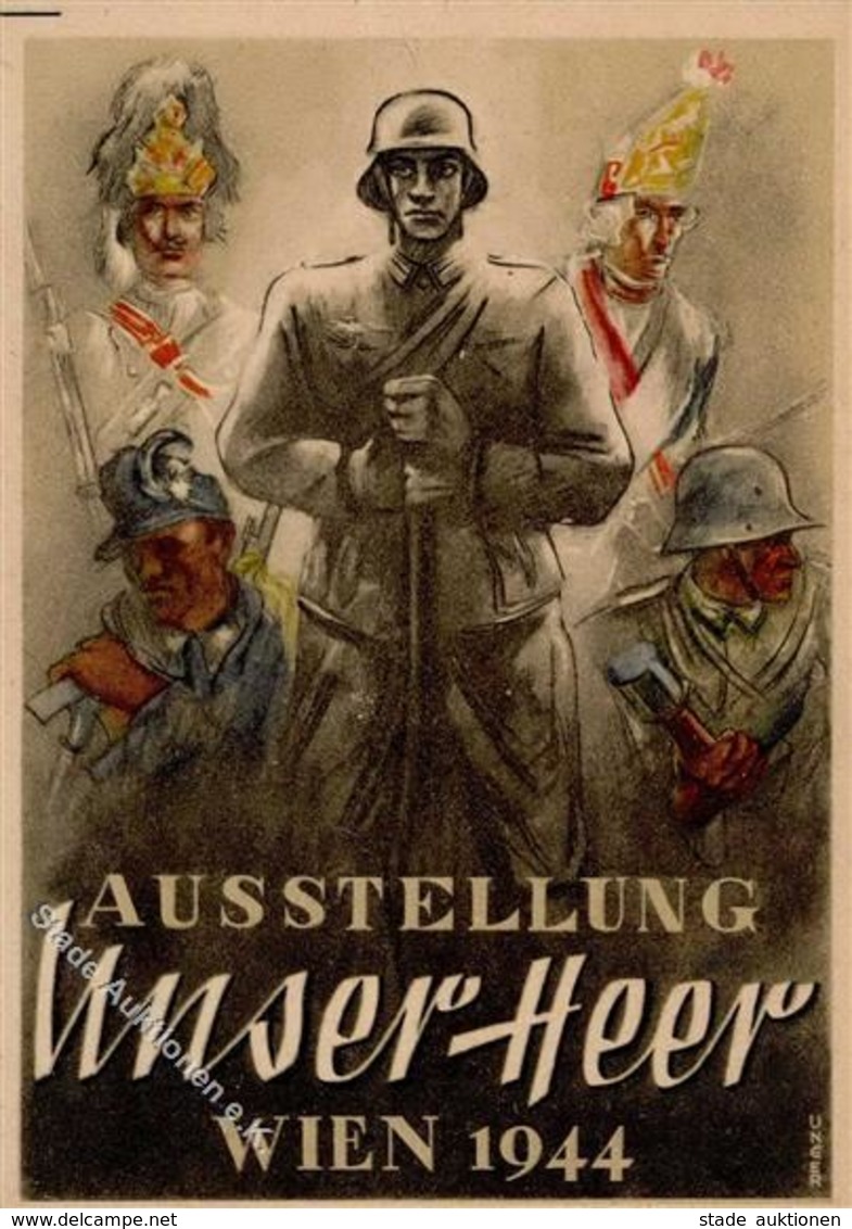 WIEN WK II - AUSSTELLUNG UNSER HEER 1944 Mit Eintrittskarte I - Weltkrieg 1939-45