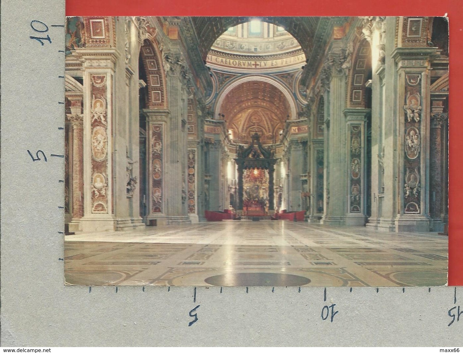 CARTOLINA VG ITALIA - ROMA - VATICANO - Basilica Di S. Pietro - Interno - 10 X 15 - ANN. 1968 - San Pietro