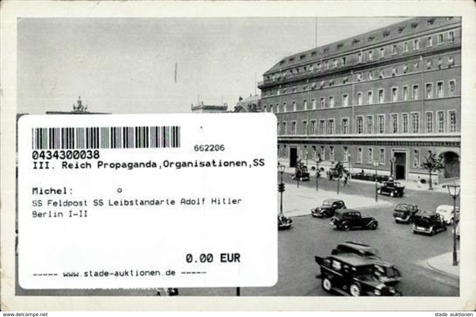 SS Feldpost SS Leibstandarte Adolf Hitler Berlin I-II - War 1939-45