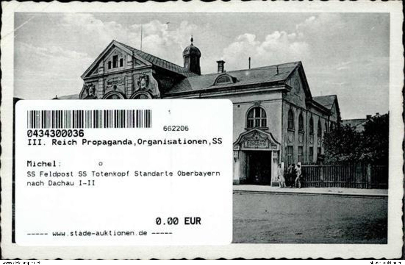 SS Feldpost SS Totenkopf Standarte Oberbayern Nach Dachau I-II - War 1939-45