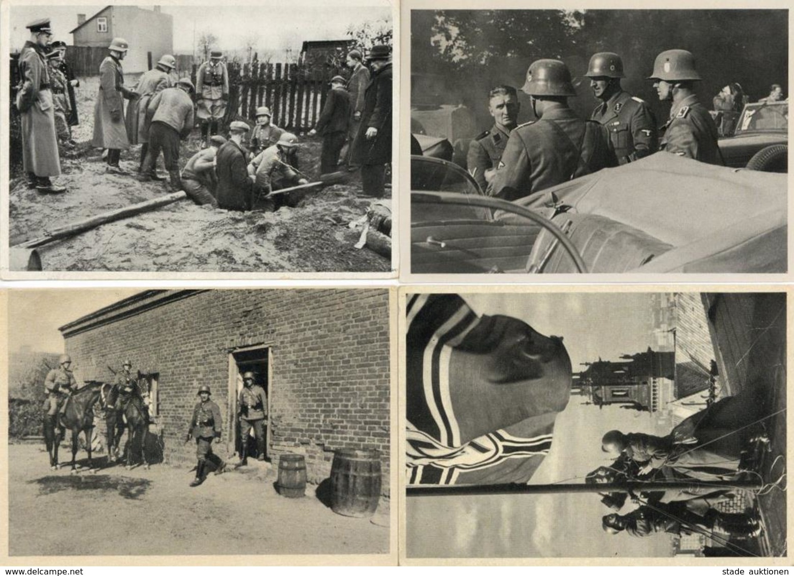 SS WK II - 4er-Serie KWHW 1939/40 - SS In Polen I-II - War 1939-45