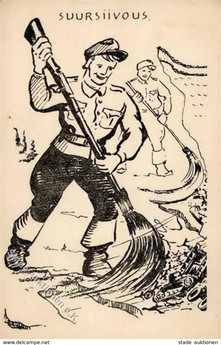 SS WK II - PROPAGANDA FINNLAND - Geschrieben Von SS (FpNr.20230 = 6.SS-Kampfgruppe-Nord) -Finnische Soldaten Kehren Die  - War 1939-45