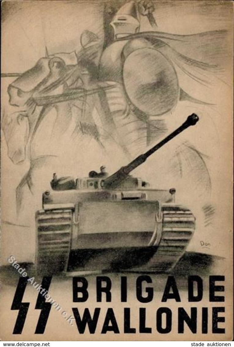 SS WK II - SS-BRIGADE WALLONIE - SS-PANZER-Prop-Ak I-II - Guerre 1939-45