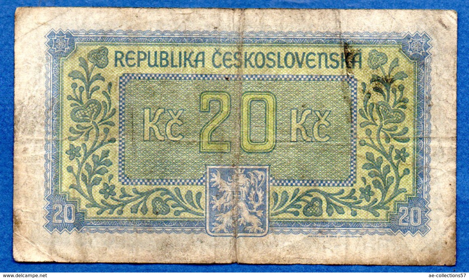 Tchécoslovaquie  - 20 Korun 1945   - état  TB - Tchécoslovaquie