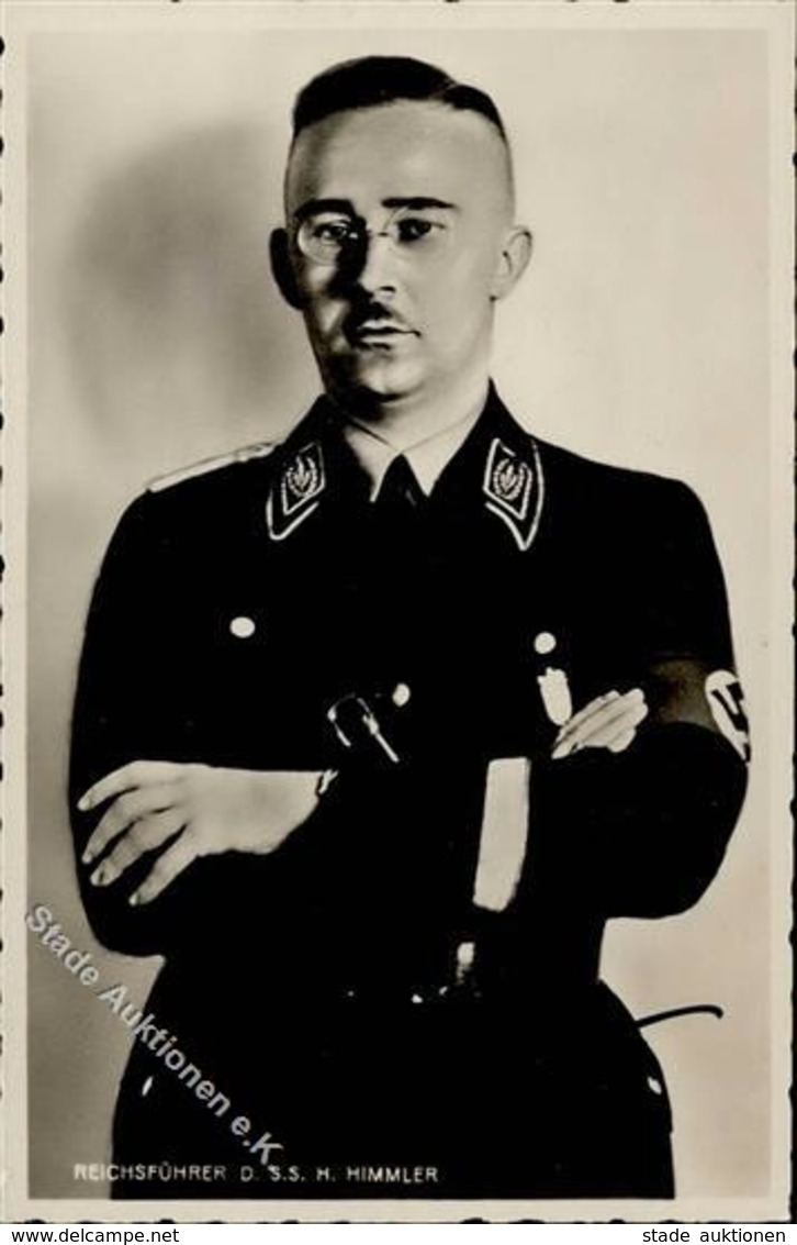 SS WK II Himmler, H. Reichsführer SS Mit Orig. Unterschrift PH 121 Foto-Karte I- - Weltkrieg 1939-45