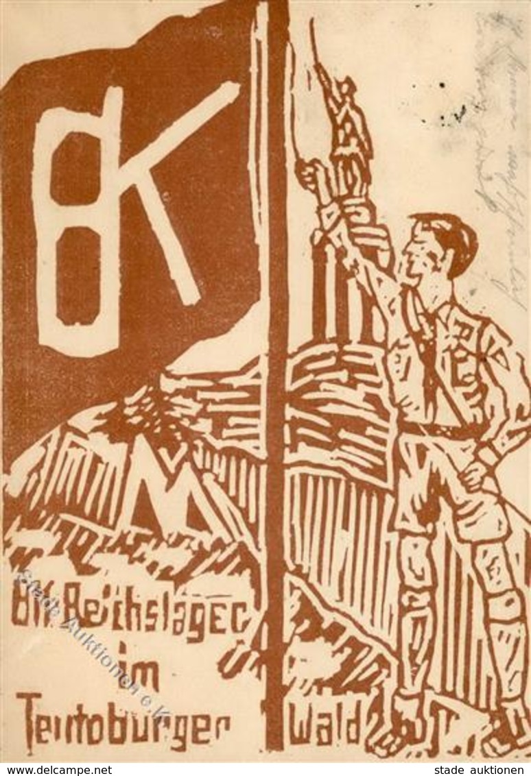 WK II HJ BK Reichslager Im Teuteburger Wald I-II (fleckig) - Guerre 1939-45