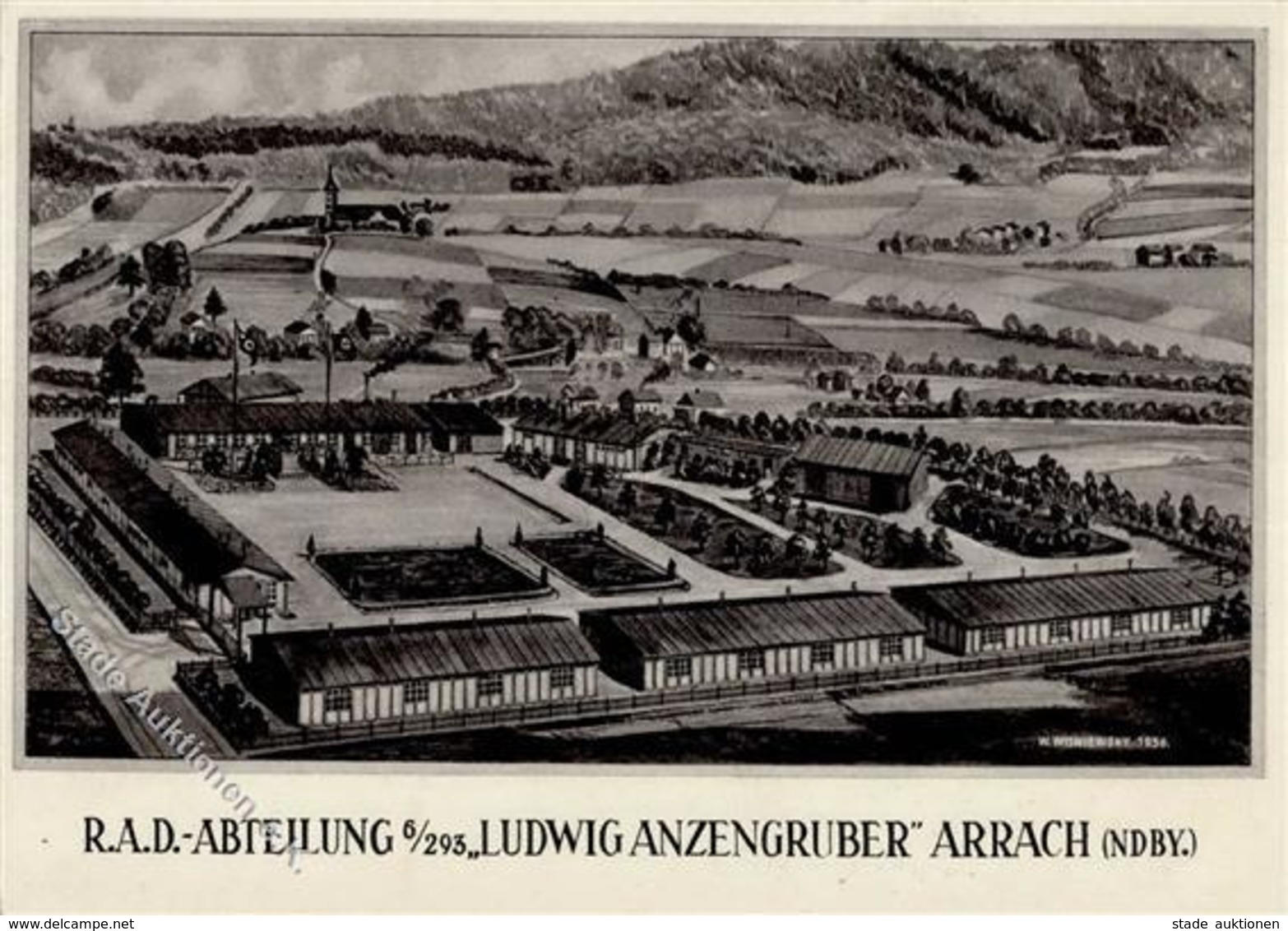 RAD Arrach (8491) RAD Abreilung 6/293 Ludwig Anzengruber I-II - War 1939-45