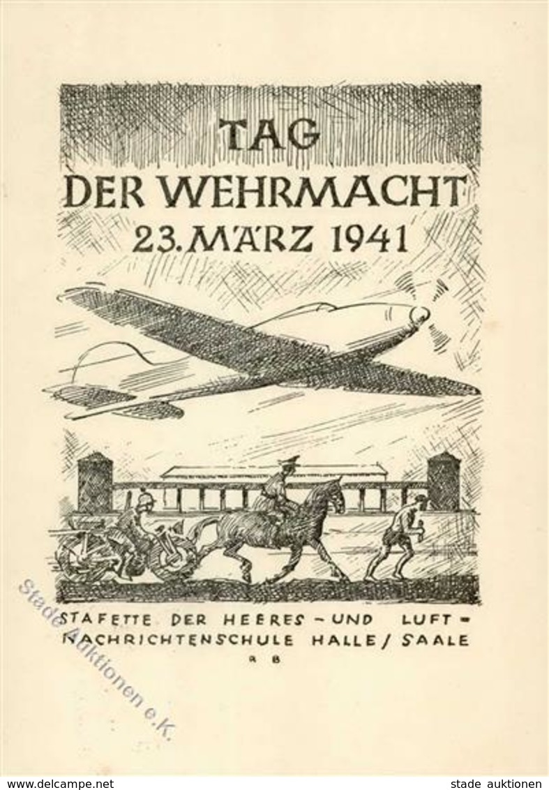 WHW WK II - TAG Der WEHRMACHT HALLE,Saale Heeres- U. Luft-Nachrichtenschule I - War 1939-45