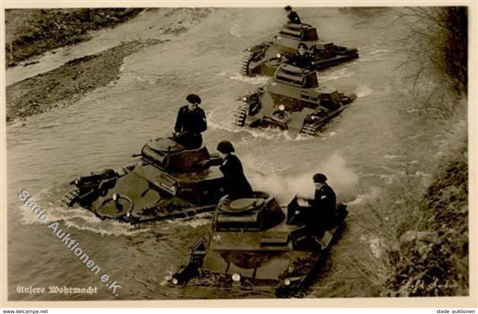 Panzer (WK II) Unsere Wehrmacht Foto AK I-II Réservoir - Weltkrieg 1939-45