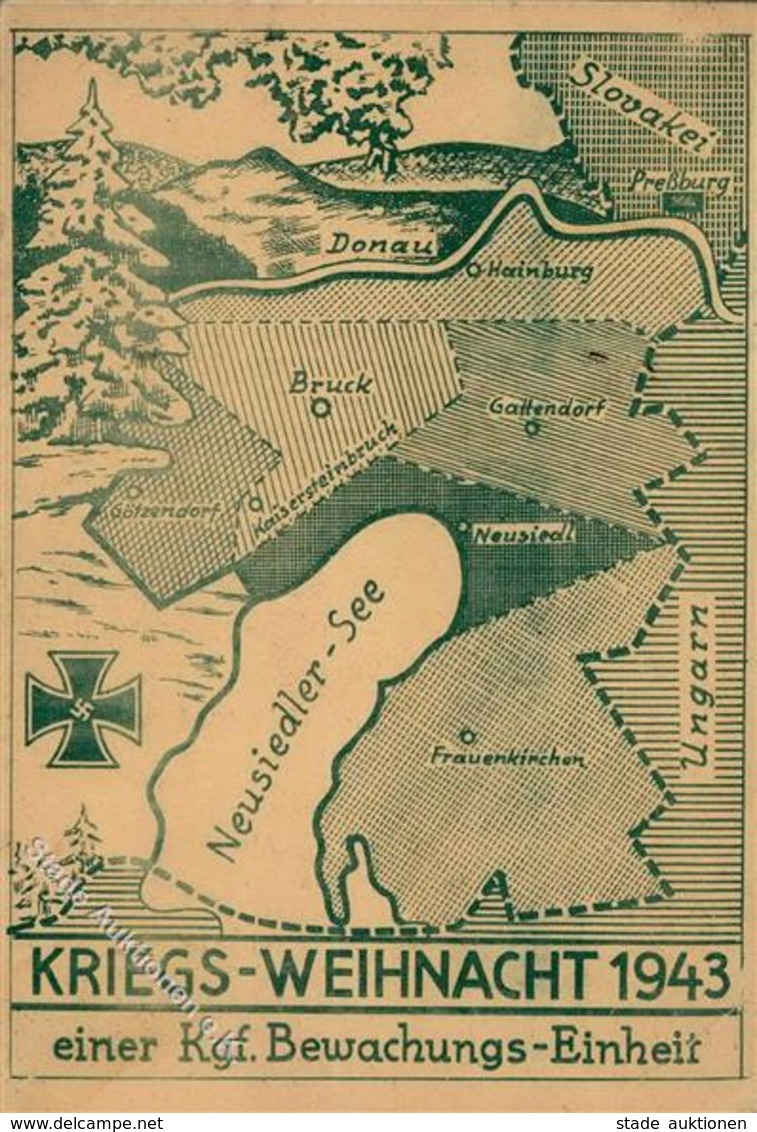 KRIEGSWEIHNACHT WK II - KGF-BEWACHUNGSEINHEIT 1943 - Ecke Gestoßen II (keine Ak) - Guerre 1939-45