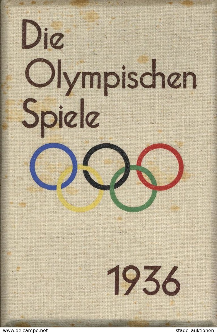 Raumbildalbum Mit Betrachter Die Olympischen Spiele 1936 Hoffmann, Heinrich Text Haymann, Ludwig Verlag Otto Schönstein  - Weltkrieg 1939-45
