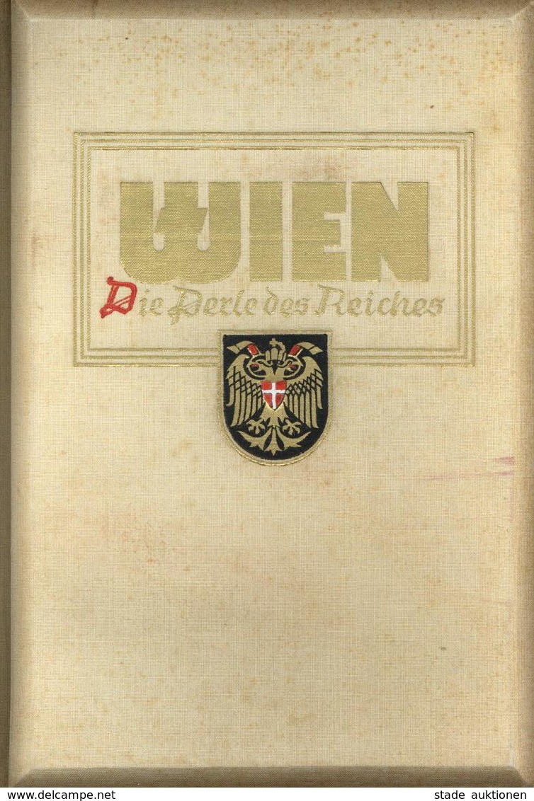 Raumbildalbum Wien Österreich Komplett Mit Betrachter 1941 Raumbild-Verlag Otto Schönstein I-II (Einband Fleckig) - Weltkrieg 1939-45