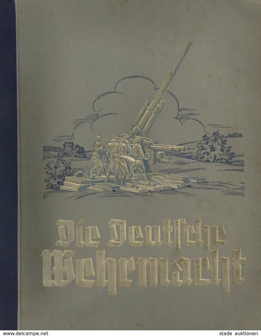 Sammelbild-Album Die Deutsche Wehrmacht 1936 Zigaretten Bilderdienst Dresden Kompl. Mit Schutzkarton II (fleckig) - Guerra 1939-45