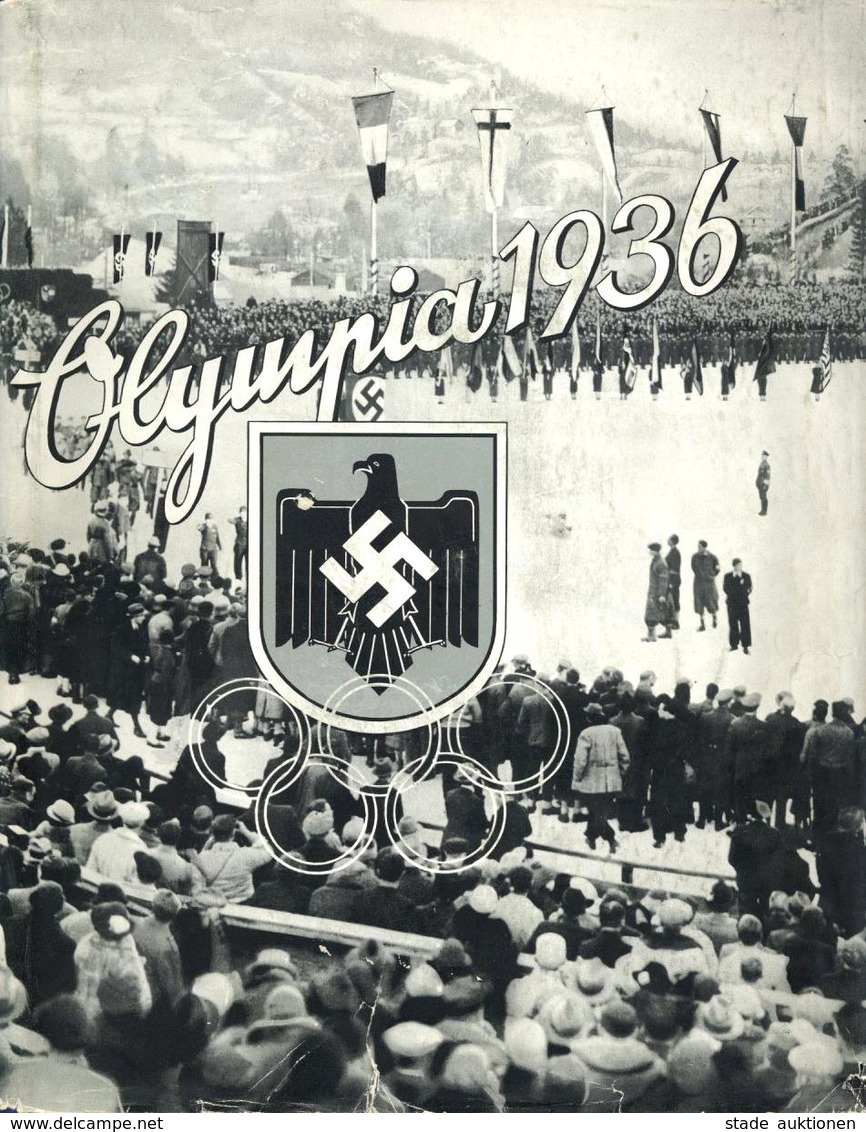 Sammelbild-Album Olympia 1936 Band 1 Zigaretten Bilderdienst Altona-Bahrenfeld Kompl. Schutzumschlag II (Umschlag Kleine - Guerre 1939-45