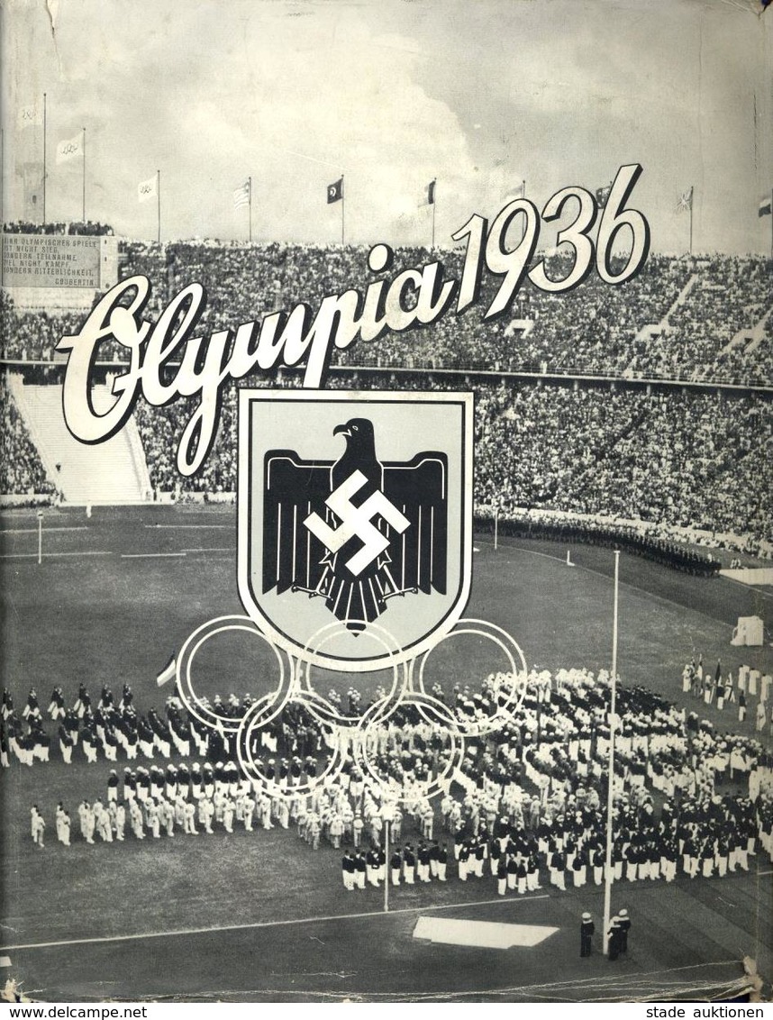 Sammelbild-Album Olympia 1936 Band 2 Zigaretten Bilderdienst Altona-Bahrenfeld Kompl. Schutzumschlag II (Umschlag Kleine - War 1939-45