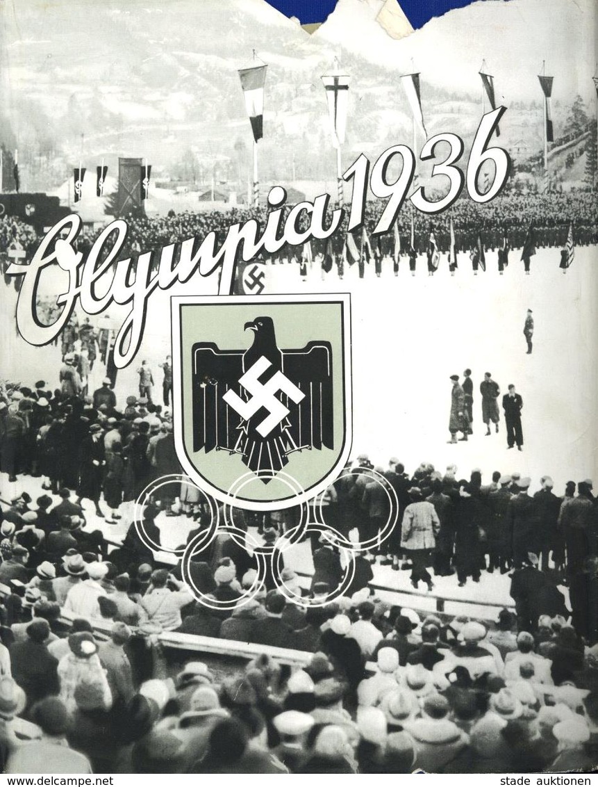 Sammelbild-Album WK II Olympia 1936 Band 1 Zigaretten Bilderdienst Altona-Bahrenfeld Kompl. Mit Schutzumschlag II (fleck - Guerre 1939-45