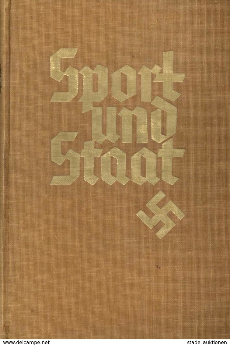 Sammelbild-Album WK II Sport Und Staat 1936 Reichssportverlag Kompl. Mit Widmung Der Unter. Offz. Der 9. S.St.A. II - Guerre 1939-45