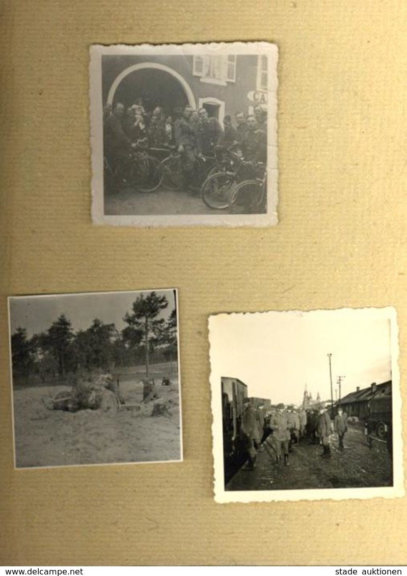 WK II Album Mit Ca. 50 Fotos Div. Formate I-II - Weltkrieg 1939-45