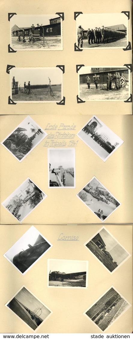 WK II Ausbildung Italien Griechenland Afrika Album Mit Circa 170 Fotos Meist 6 X 10 Cm I-II - Weltkrieg 1939-45