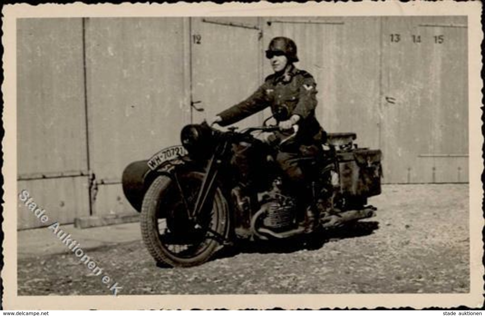 WK II Kradfahrer Foto AK I-II - Weltkrieg 1939-45