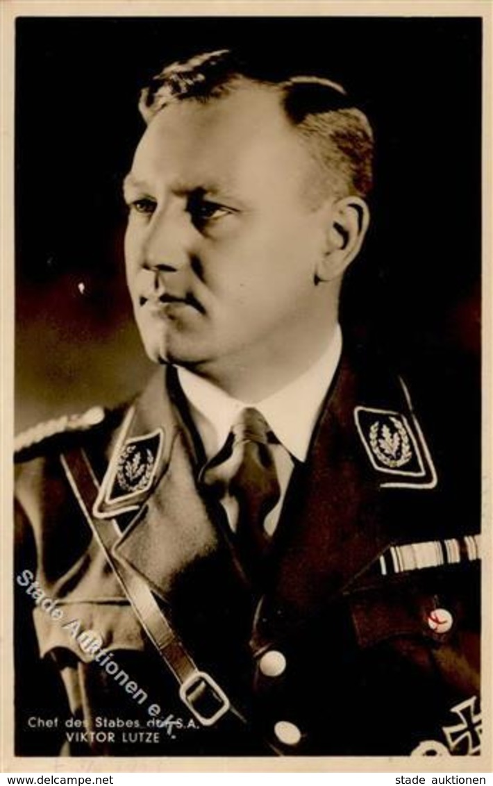 WK II Lutze, Viktor Chef Des Stabes Der SA PH 400 Foto AK I-II - Guerre 1939-45