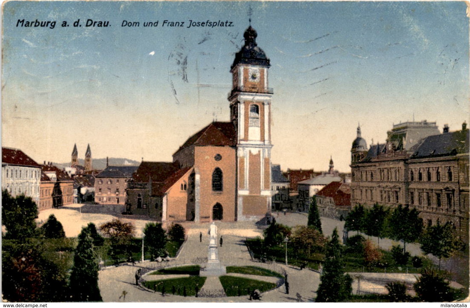 Marburg A. D. Drau - Dom Und Franz Josefsplatz (2332) * 2. 9. 1916 - Slowenien