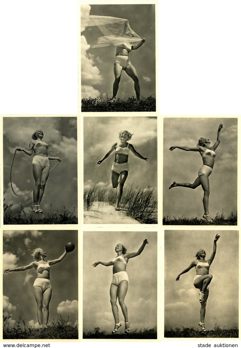 WK II Schönheit Der Gymnastik Lot Mit 7 Ansichtskarten I-II - War 1939-45