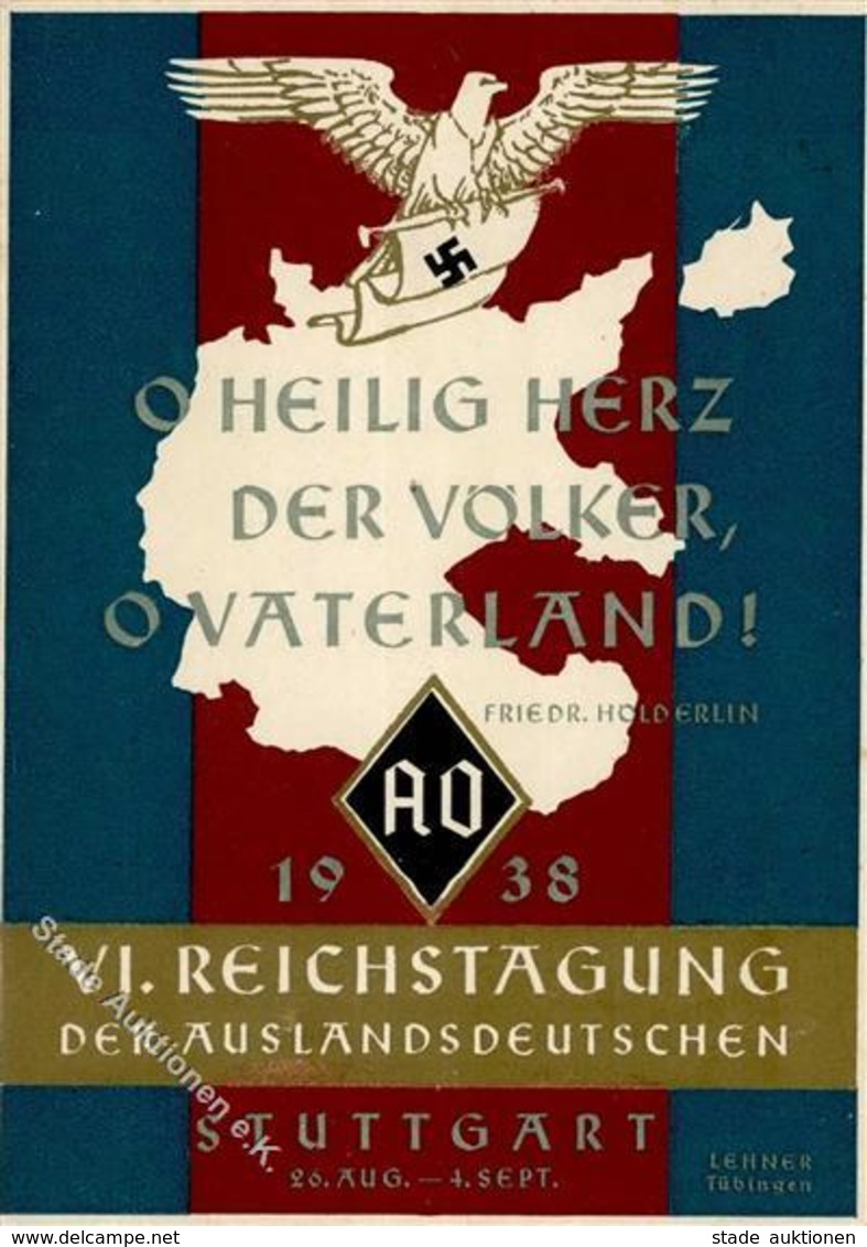 WK II VI. Reichstagung Dewr Auslandsdeutschen Stuttgart (7000) I-II - Guerre 1939-45