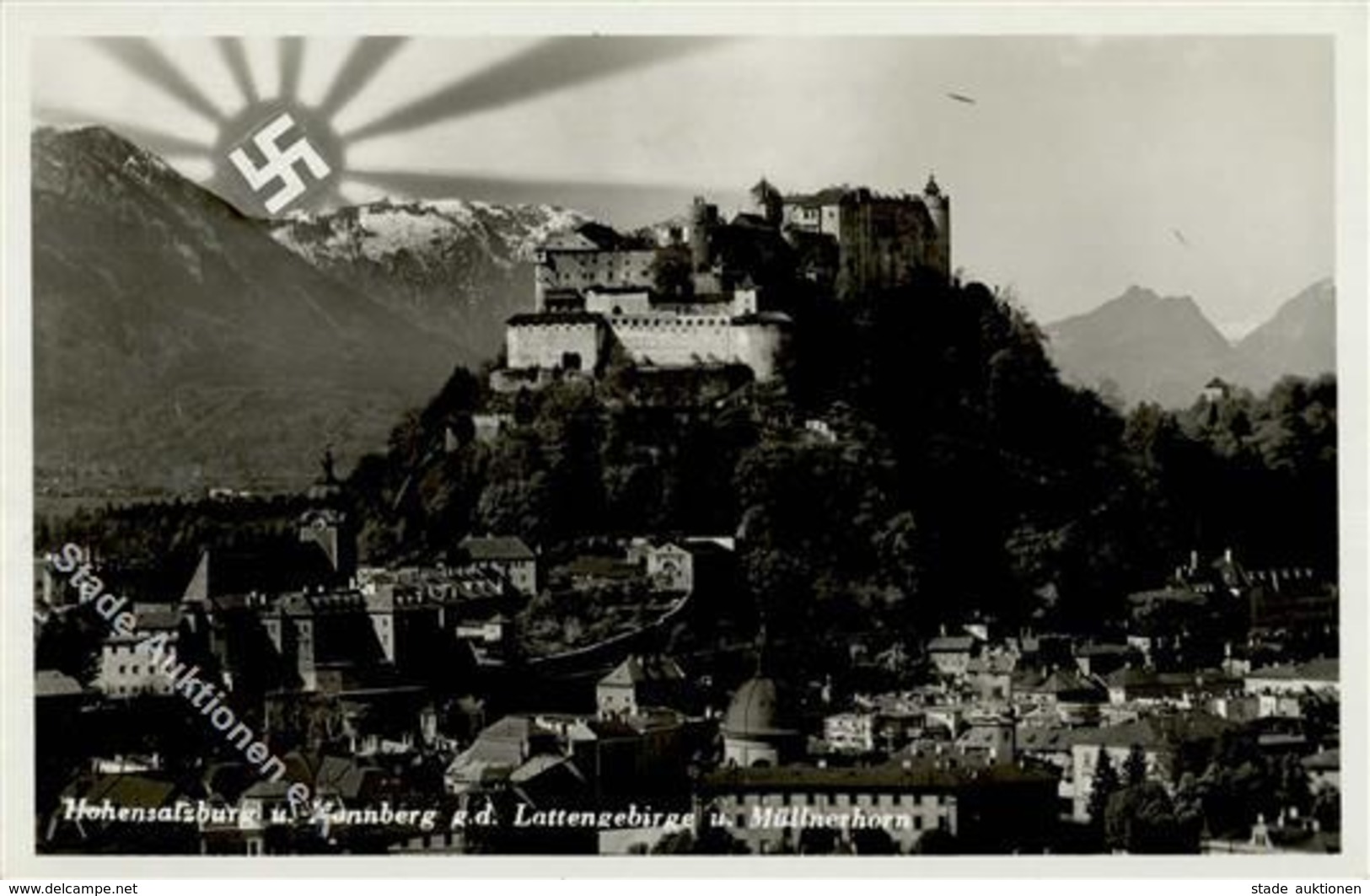 Aufgehende Sonne WK II Salzburg (5020) Österreich Foto AK I-II - Guerra 1939-45