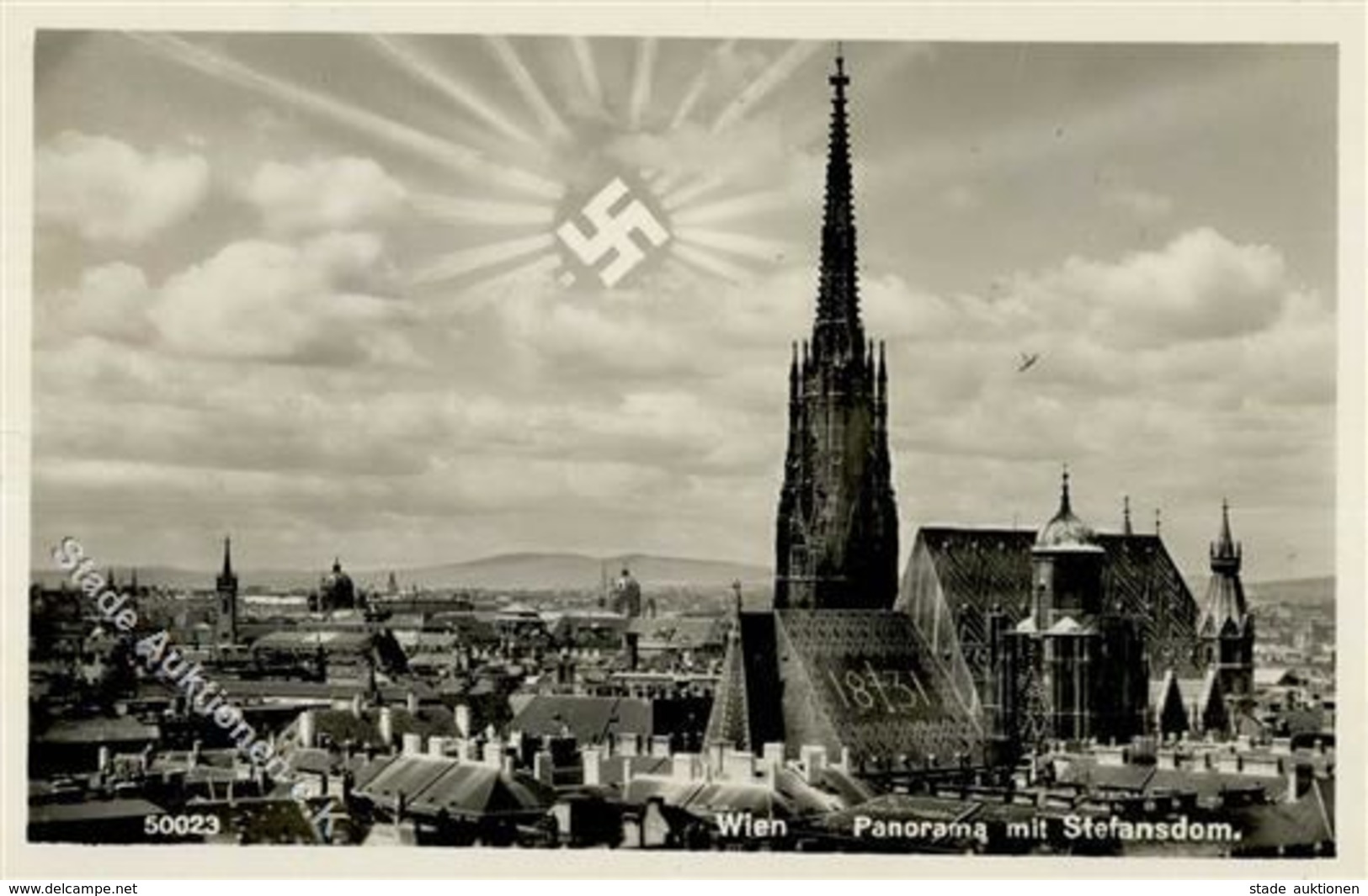 Aufgehende Sonne WK II Wien (1010) Österreich Panorama Mit Stephansdom I-II - Weltkrieg 1939-45