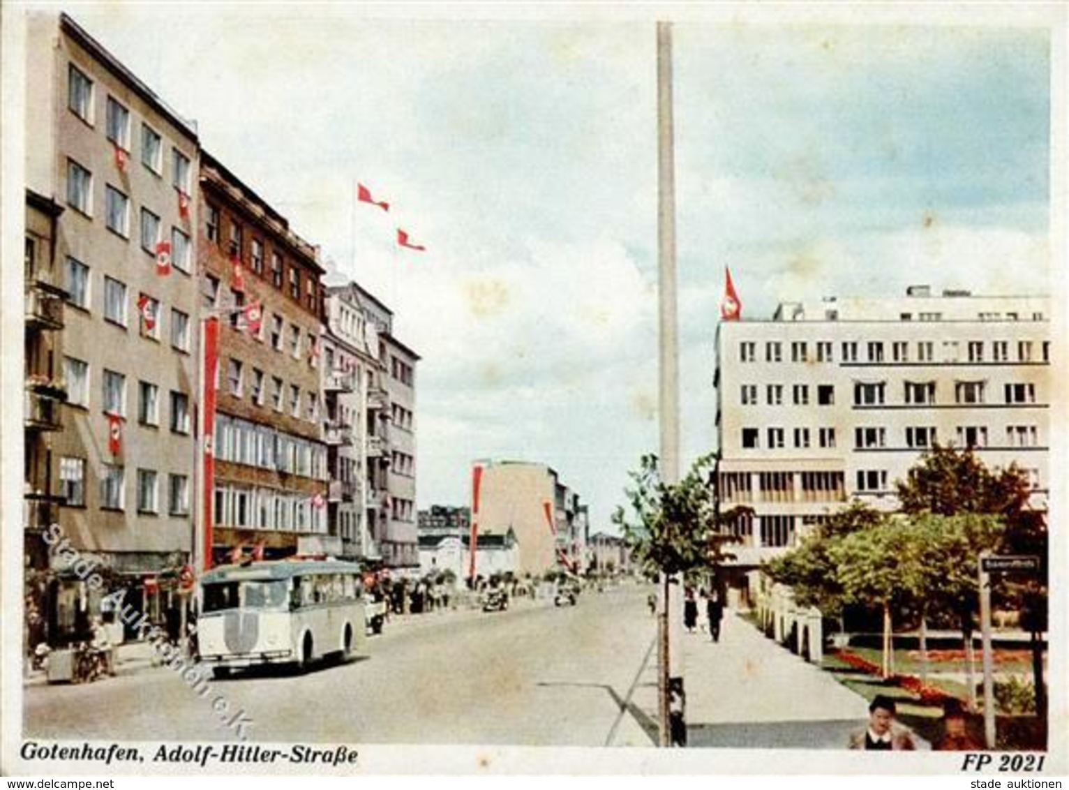 GOTENHAFEN WK II - Adolf-Hitler-Strasse I-II - Weltkrieg 1939-45